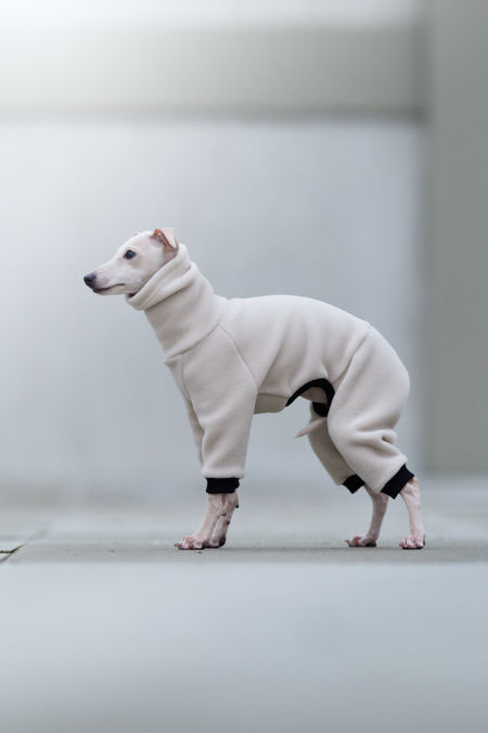 Fleece jumpsuit PUPPY - different colors - GreyIggy image 2